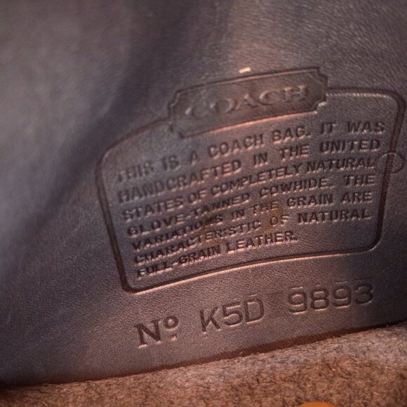 1995 COACH Scooter Bag Black Leather Compact Crossbody Swivel Clasp K5D 9893 - Picture 14 of 15